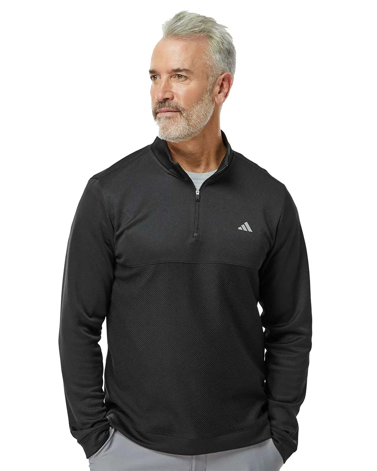 Adidas Golf A2001 Men's Ultimate365 Textured Quarter-Zip Pullover