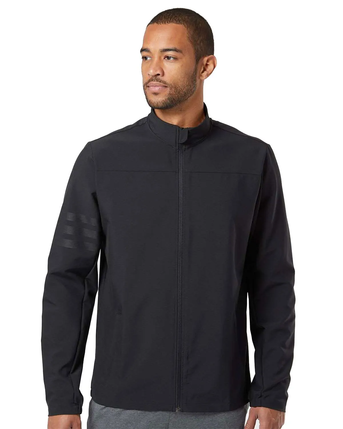 Adidas Golf A267 Men's 3-Stripes Full-Zip Jacket